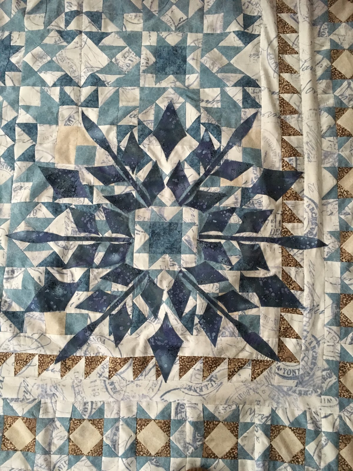 Second Story Quilting Border Creek Winter Joy