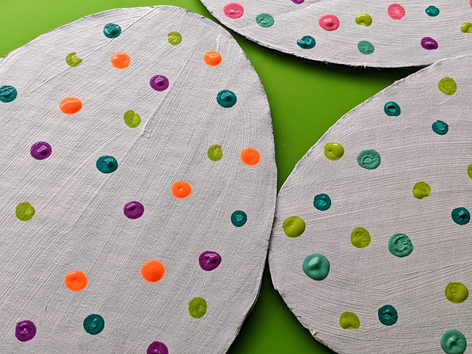 Polka Dot Cardboard Eggs for Easter Celebration Crafting A Fun Life