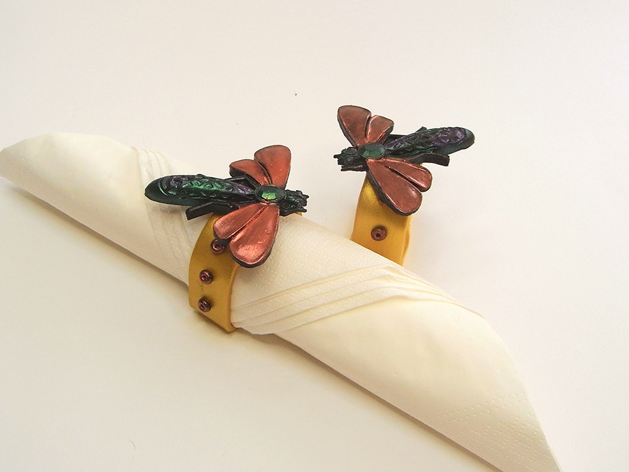 Resin Crafts Dragonfly Napkin Rings with EasySculpt®