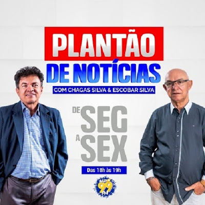 PLANTÃO DE NOTICIAS, DE SEGUNDA A SEXTA FEIRA DAS 18:00 AS 19:00 Hs