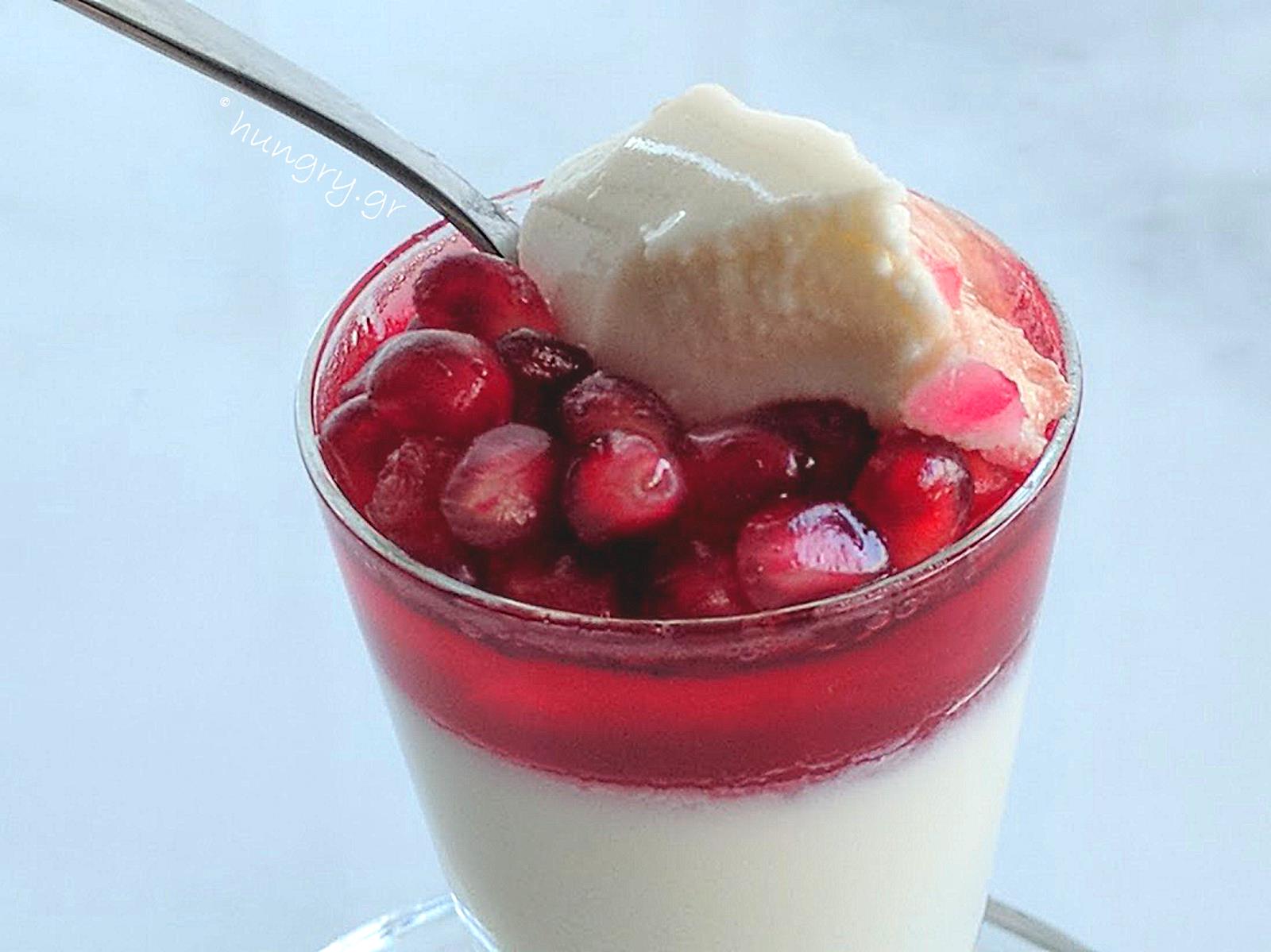 Kitchen Stories Coconut Panna Cotta with Pomegranate