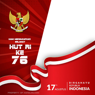 twibbon ucapan selamat hut ri ke 76 psd png - kanalmu