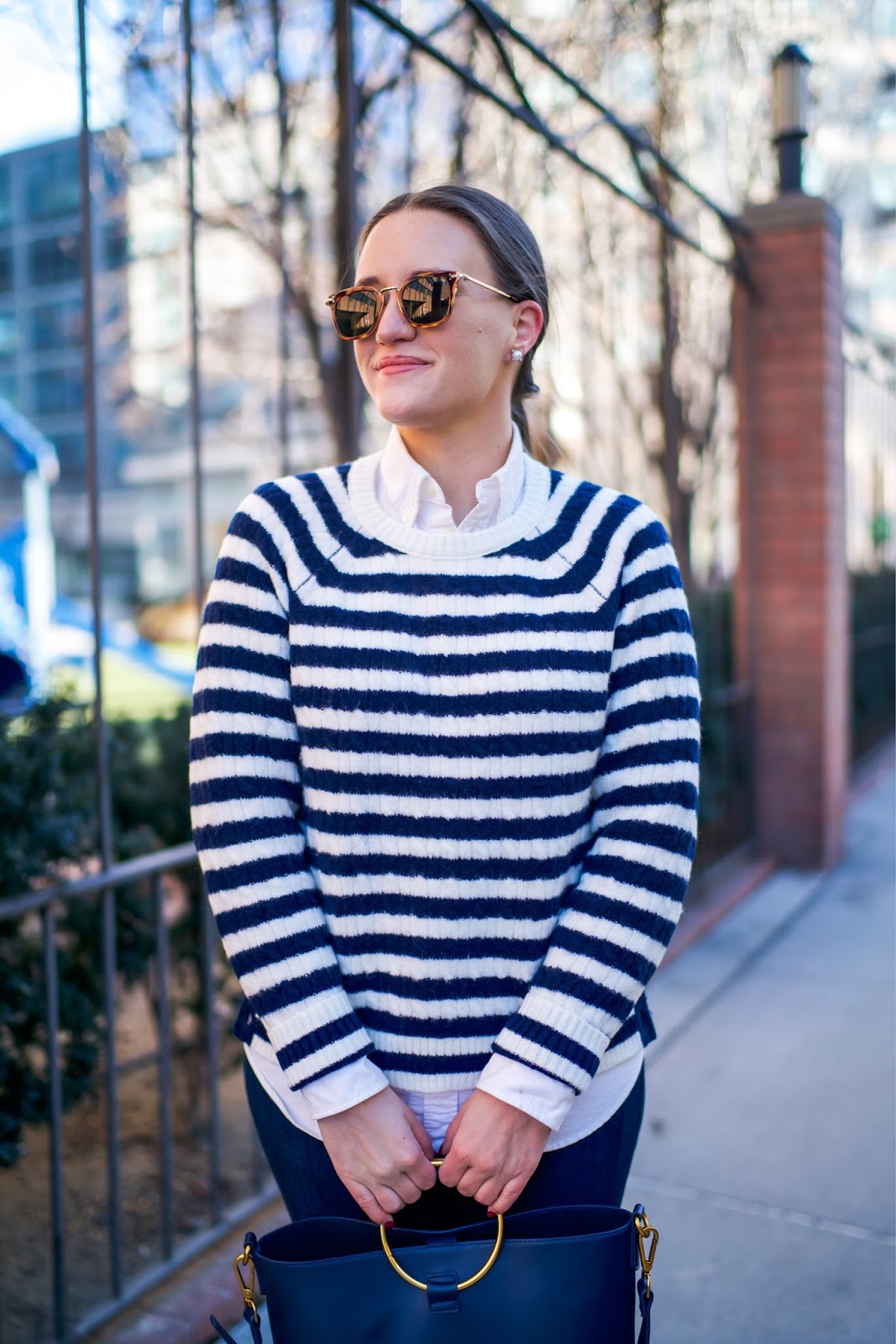 Casual Work to Weekend Look by popular New York fashion blogger Covering the Bases