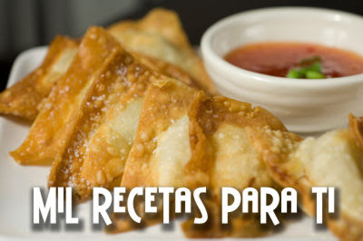  Wontons Fritos rellenos 