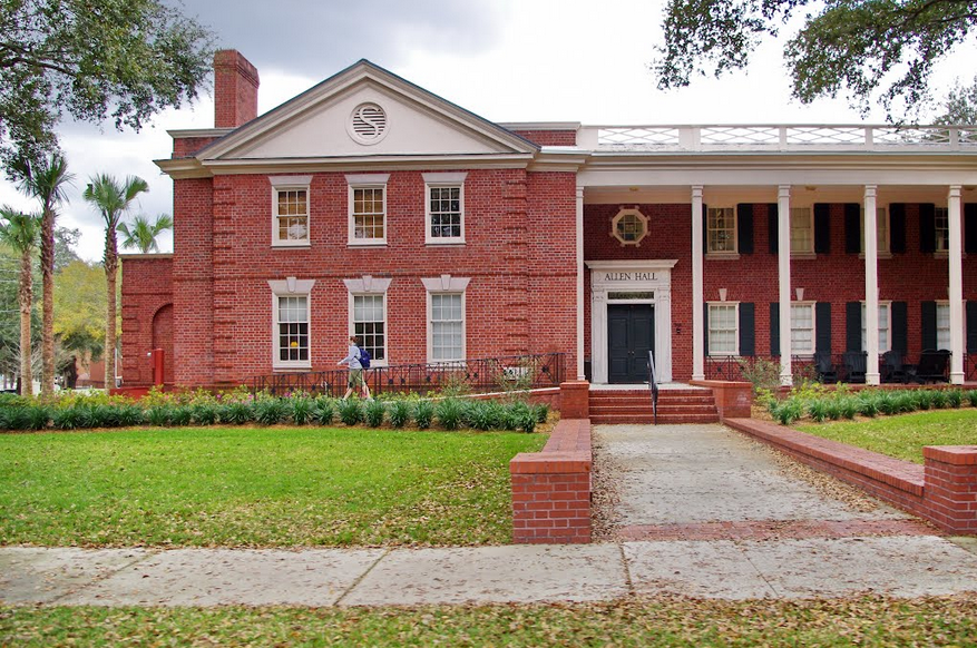 Retiring Guy Allen Hall, Stetson University, Deland, Florida (Postcard