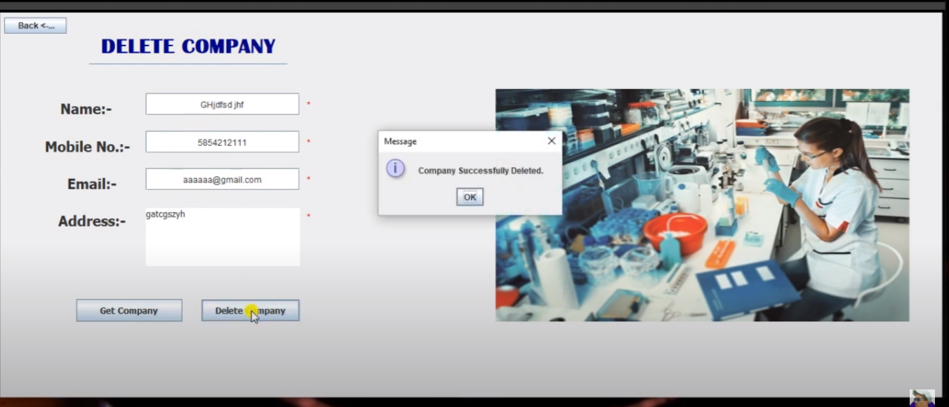 Medical Management System Project using Java and MySQL