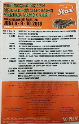 Cameron County PA News: Sinnemahoning Annual Snake Hunt