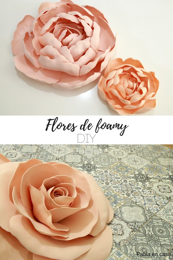 Flores grandes de foamy | Manualidades