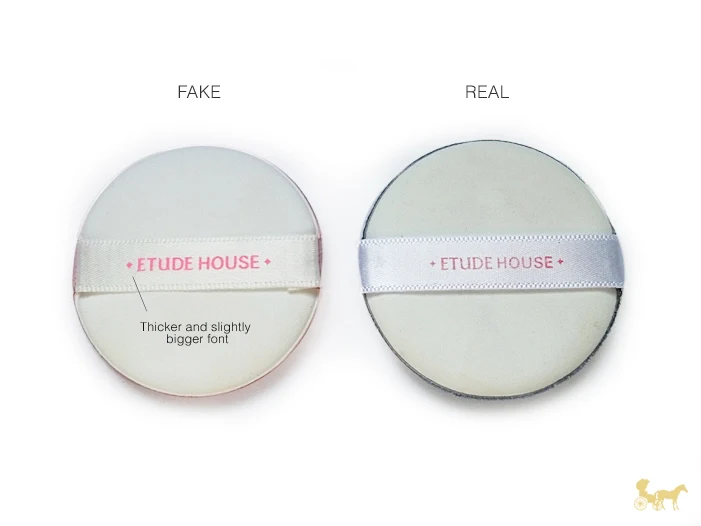 fake etude house cushion makeup puff