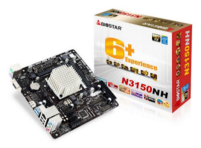 Biostar N3150NH, Motherboard Terintergrasi Prosesor Intel Celeron N3150