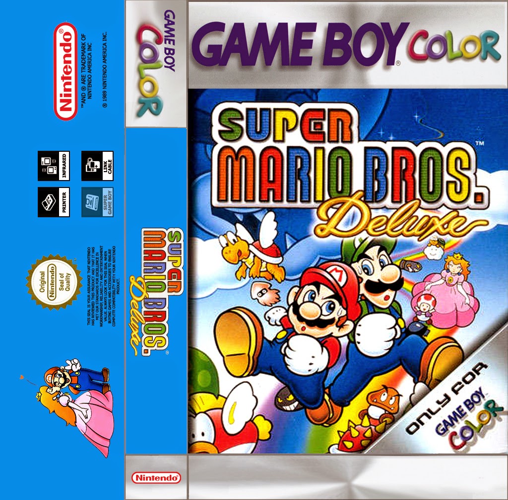 Solo una partida mas Super Mario bros. Deluxe Game boy color cassette
