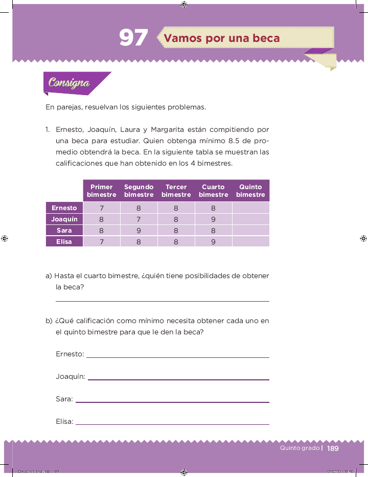 Vamos por una beca - Desafíos matemáticos Bloque 5 2014-2015