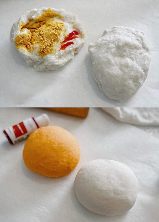 Cách làm bánh bao hình qua cam