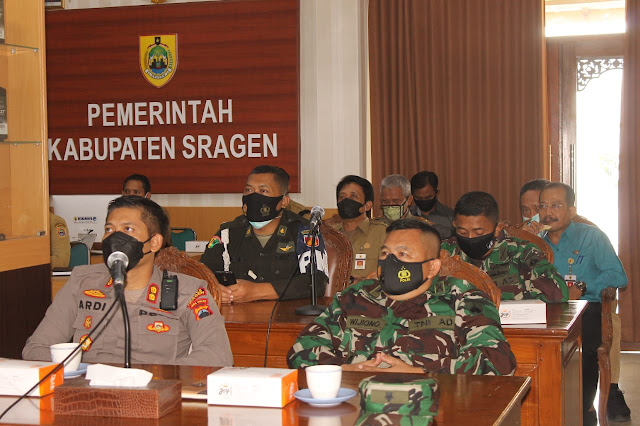 Rakor Percepatan Penanganan Pandemi Covid-19 di Jawa tengah Melalui Video Conference
