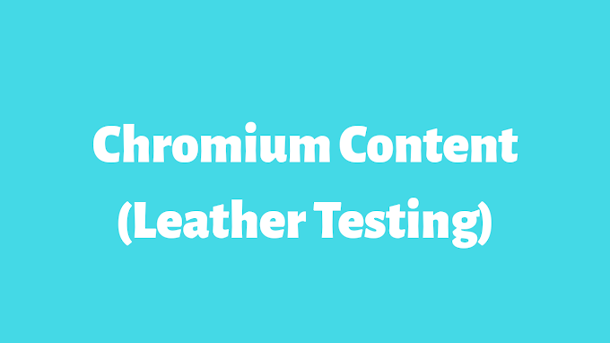 CHROMIC OXIDE (Leather Testing)