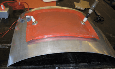 Self-sealing vacuum bag with heater element Aircraft Composite Repair