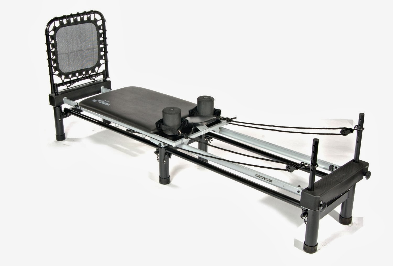 Stamina AeroPilates Reformer with Free Form Cardio Rebounder combines Pilates exercise with cardiovascular workout to help lengthen and strengthen body. Low impact exercise.