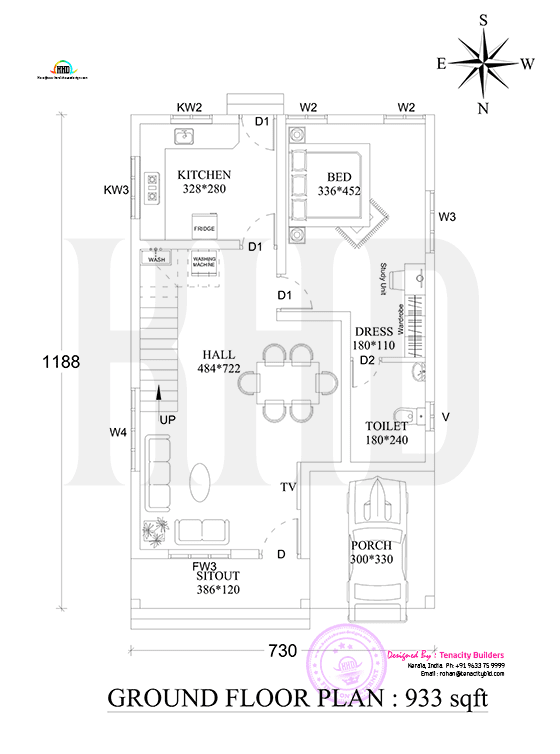 Ground floor plan drawing