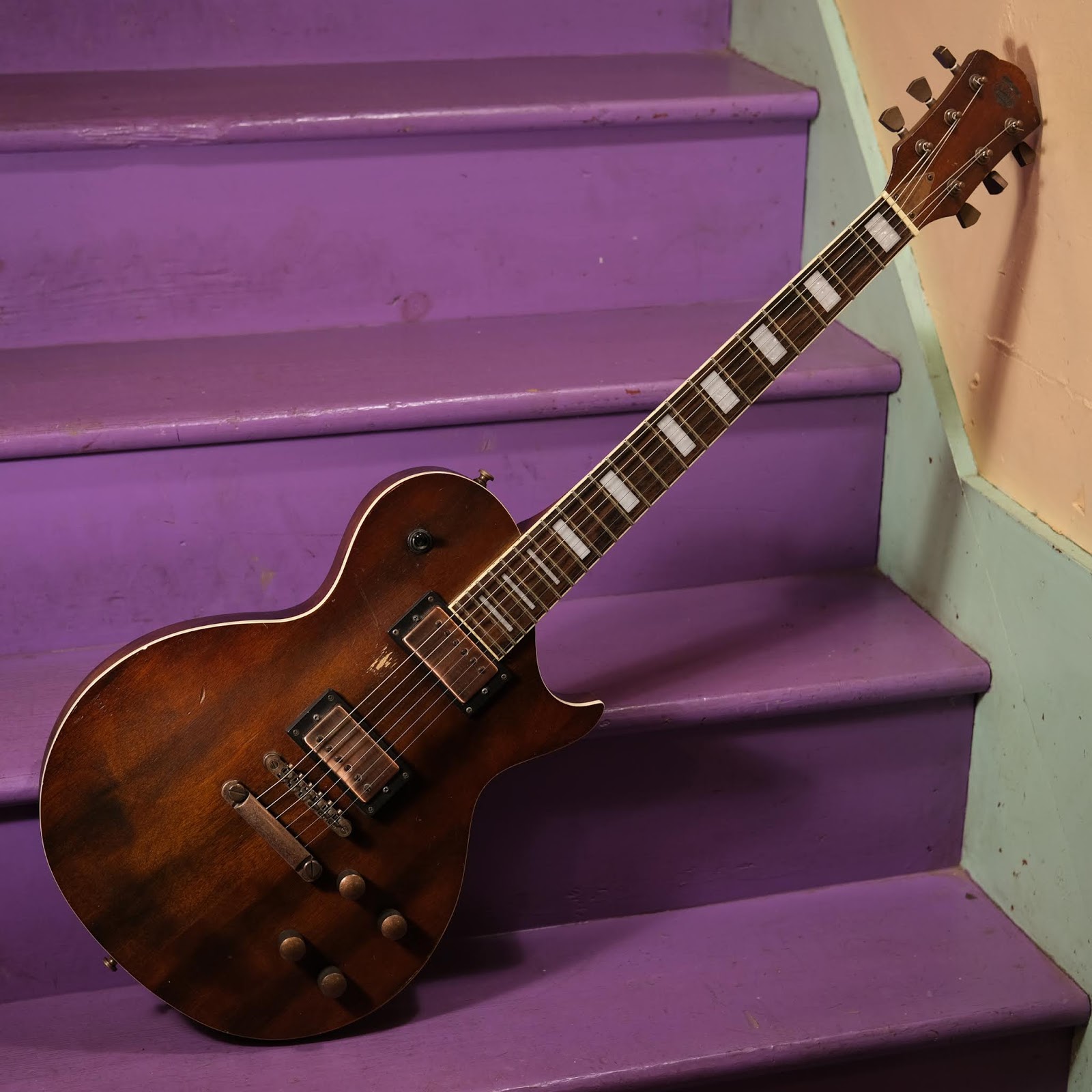 2010s AXL Badwater 1216 Copper LPStyle Electric Guitar