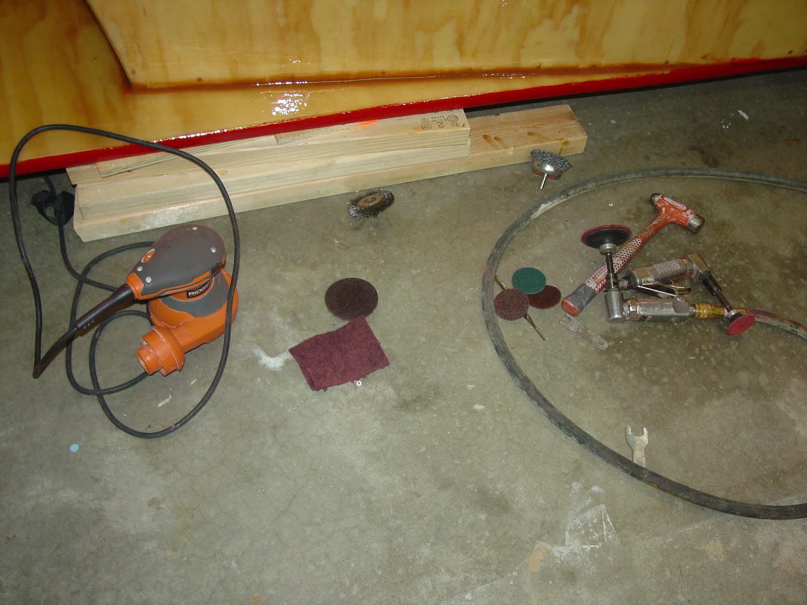 Todd's Mini-Tug Boat Building Journal: Sanded All Parts of Harbor