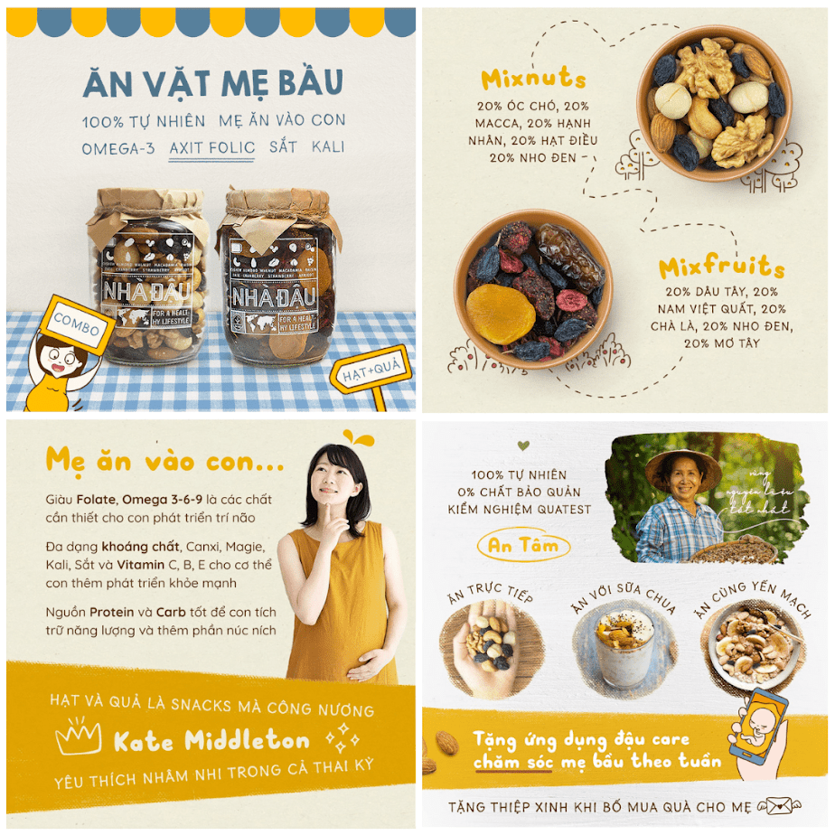 [A36] Mixnuts dinh dưỡng cho Bà Bầu ăn sáng tốt cho thai nhi
