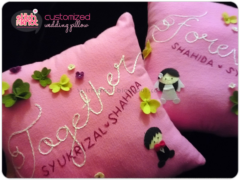 Order Couple embroidery pillows