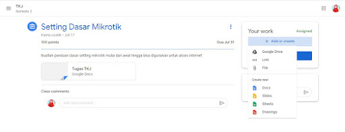 mengerjakan tugas google classroom