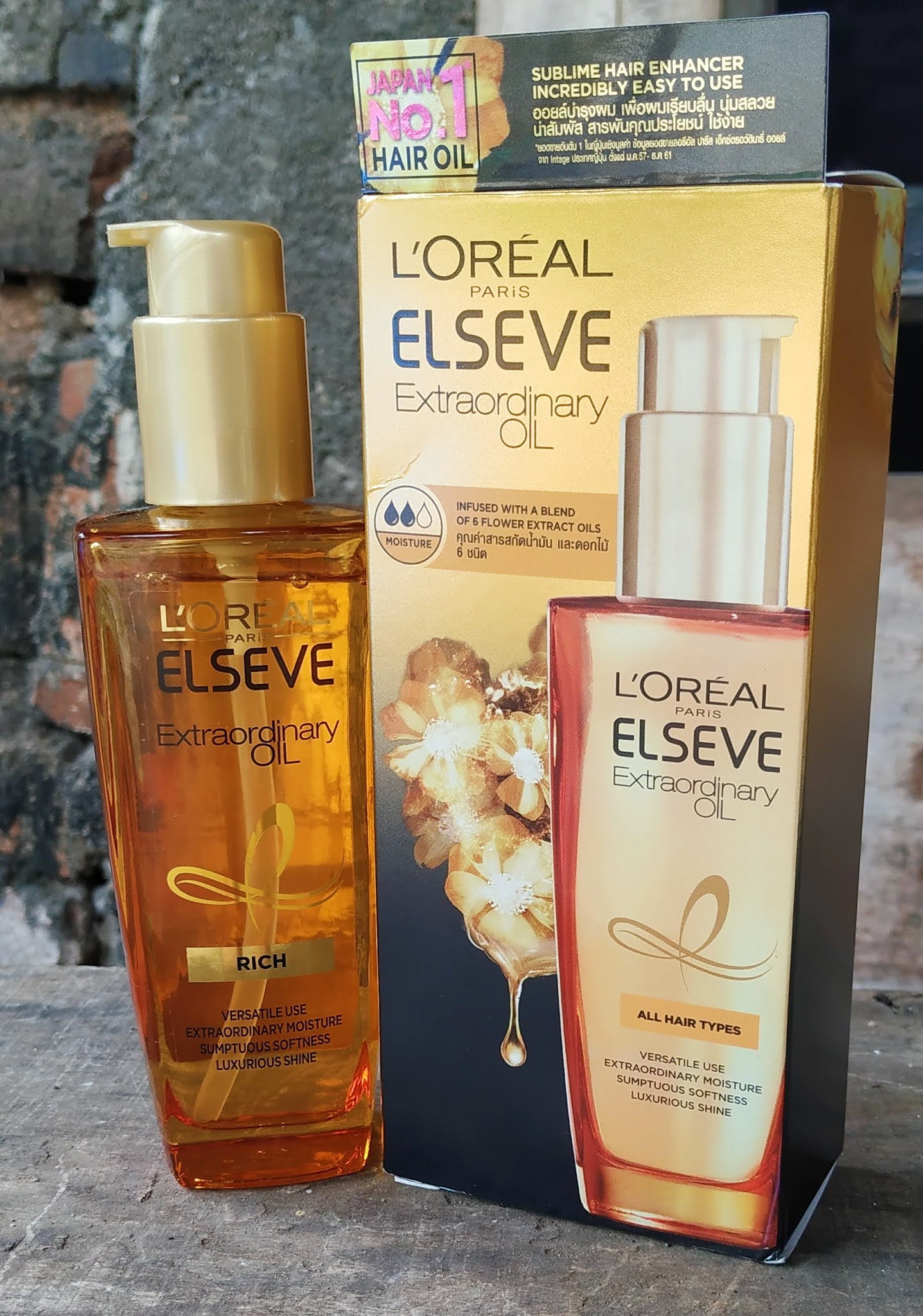 [Review] L'oreal Elseve Extraordinary Oil var. Rich Diary Eva