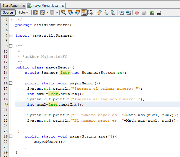 BADIPROC SYSTEMS: Clase Math Java