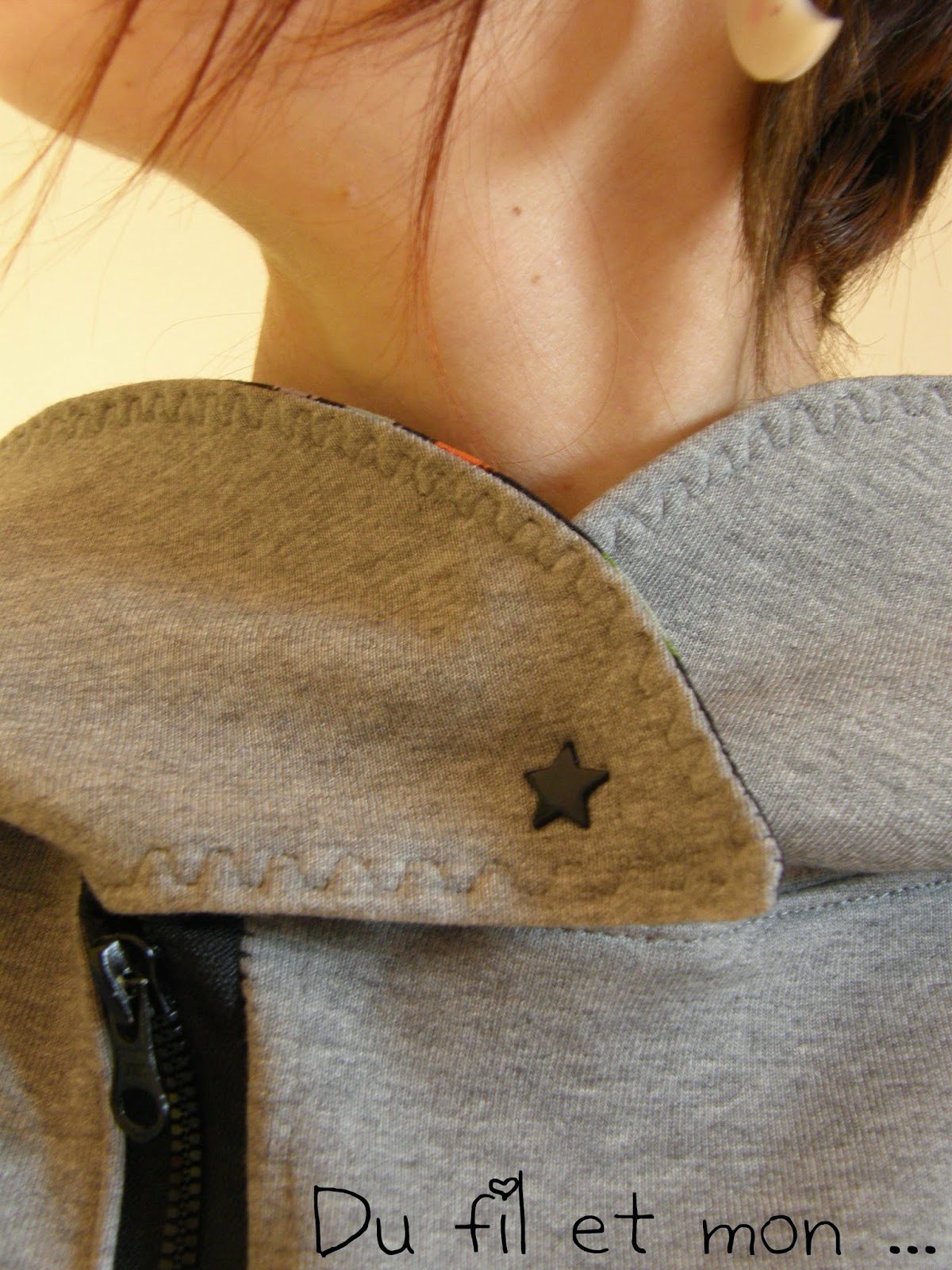 Du fil et mon: Veste Capuche