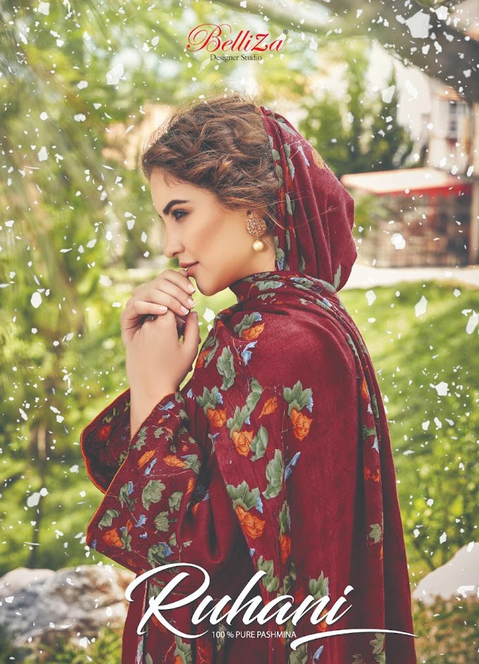 Belliza Designer Ruhani Pashmina Winter Dress