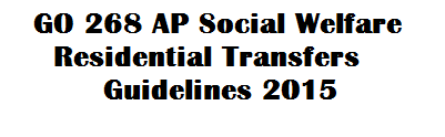 GO 268 AP Social Welfare Residential Teachers Transfers Guidelines 2015