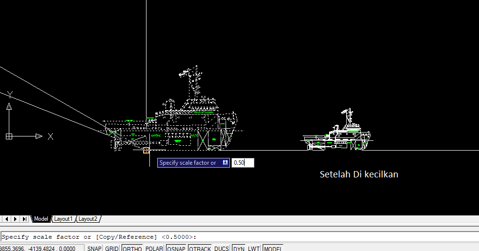 cara membuat skala di autocad