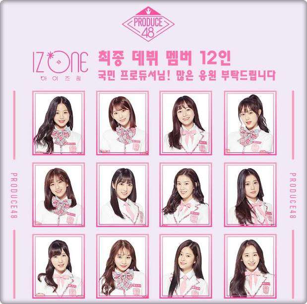 Inilah 12 Urutan Personel Izone Paling Cantik Terpopuler Shukan Bunshun