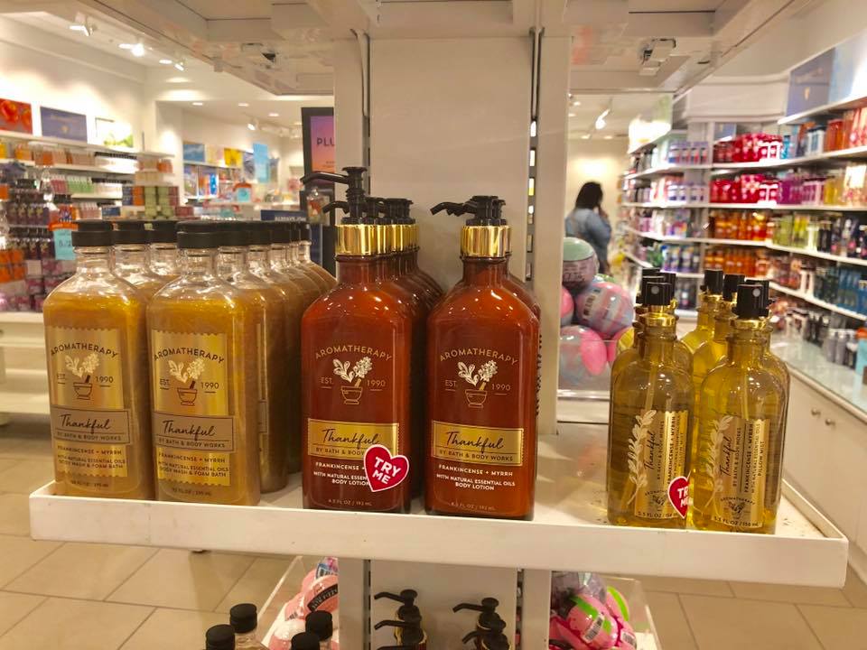 Life Inside the Page Bath & Body Works New Aromatherapy Thankful Fragrance Frankincense and