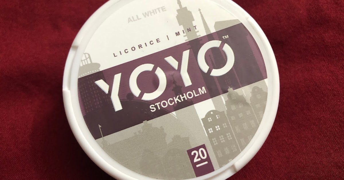 YoYo Stockholm (Licorice/Mint) Nicotine Pouches Review. 26 February 2021.
