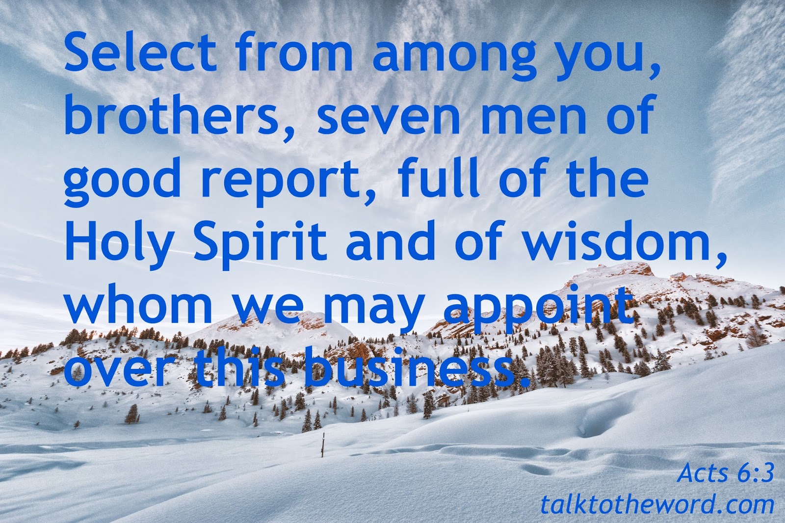 Acts 6 3 Acts 6 3