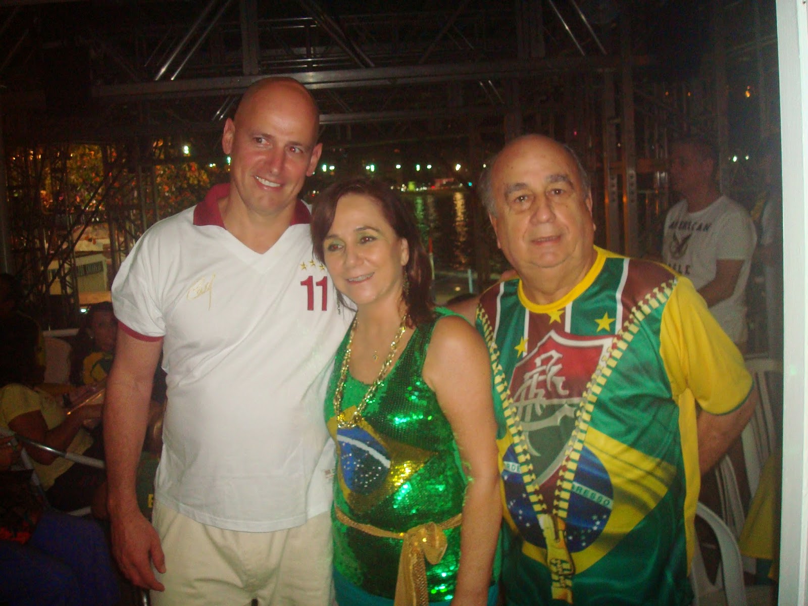 FRANKLIN TOSCANO Embaixador do RIO CLUBE MARIMBÁS BOMBOU NO JOGO BRASIL X COLOMBIA EM