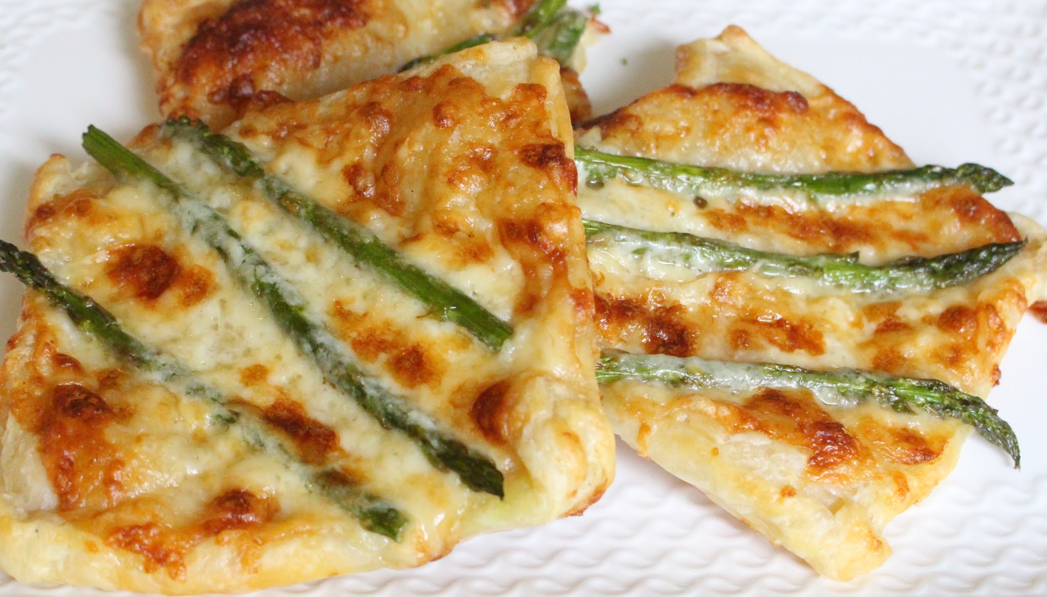 Niloufer's Kitchen Asparagus and Cheese Tart
