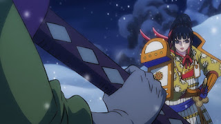 ワンピースアニメ 993話 | 残雪の菊の丞 お菊 | ONE PIECE KIKUNOJO OKIKU