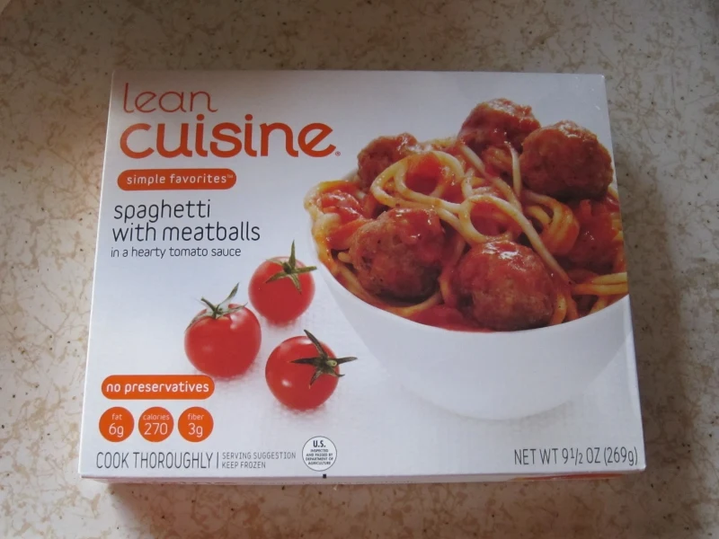 Frozen Friday Lean Cuisine Spaghetti and Meatballs Brand Eating