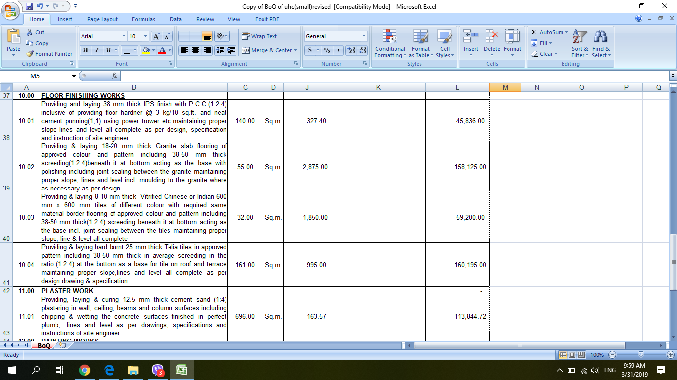 Featured image of post Boq Sample Excel Bill of quantity boq is the most important part of a site management nowadays