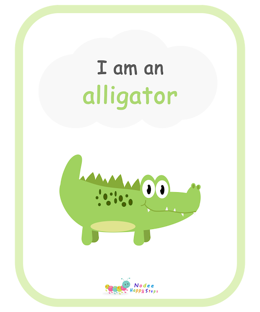 Guessing for Kids -  Who am I? - I am an alligator