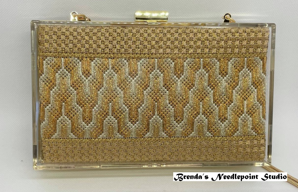Brenda's Needlepoint Studio Golden Gala Evening Purse Updated 12/11/2020