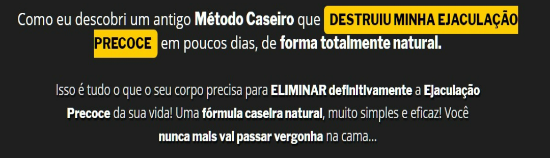 Destruidor de Ejaculação Precoce funciona? Resolvido