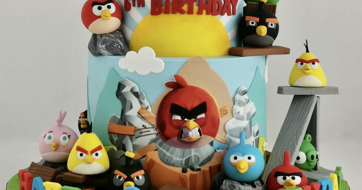 Angry Birds 2 tier Cake