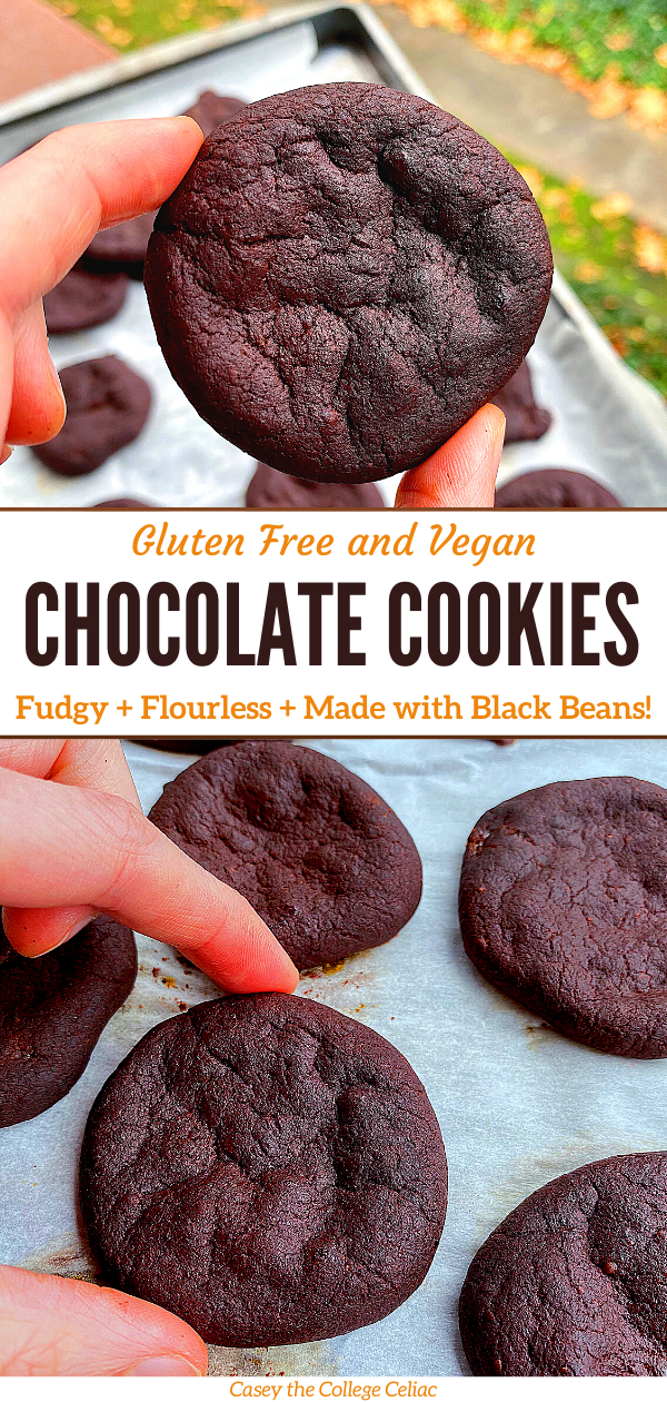 (AD) Bite into these #healthy double chocolate #glutenfree & #vegan cookies & you'll never guess they contain black beans! Delish & full of protein!