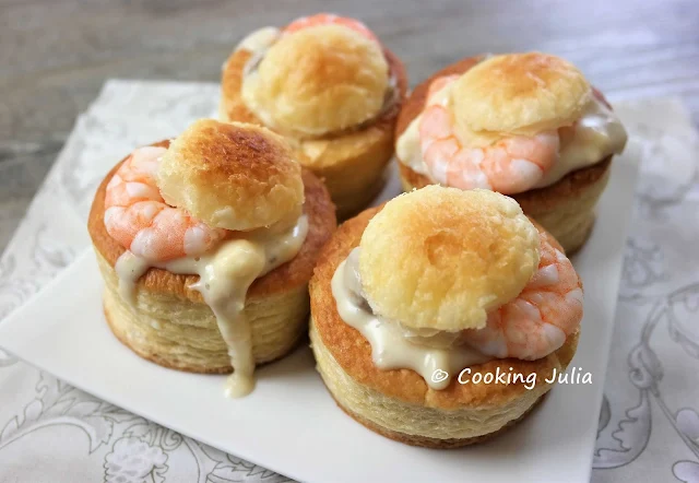COOKING JULIA : BOUCHÉES À LA REINE AUX FRUITS DE MER
