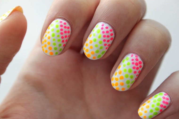 the beauty series | uk beauty blog: tutti-frutti dotted nails