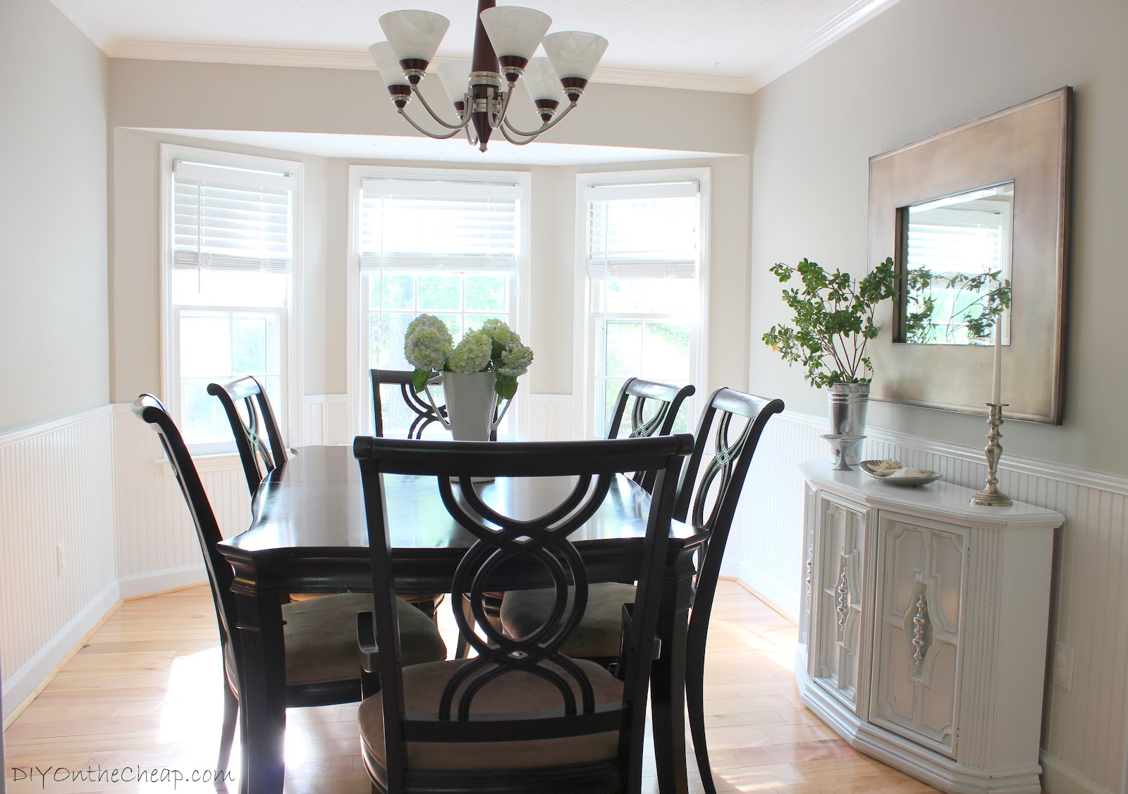 paint makeover for dining room